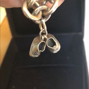 Baby Booties VINTAGE CHARM/pendant in stl silver